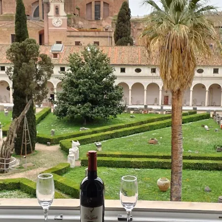 X2 Con Magnifica Vista Sul Chiostro Di Michelangelo E Le Terme Di Diocleziano Rome