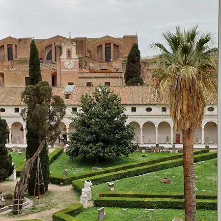 X2 Con Magnifica Vista Sul Chiostro Di Michelangelo E Le Terme Di Diocleziano * Rome
